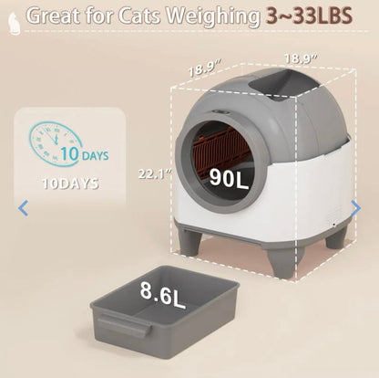 Low-Noise Auto- Cleaning Cat Box