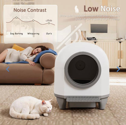 Low-Noise Auto- Cleaning Cat Box